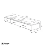 پاتختی سه کشو آمیتیس - Image 3