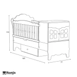 Baby bed for Helia teenager vector