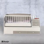 تخت یک نفره نوجوان دو کشو ساینا