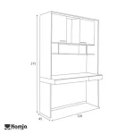 میز تحریر ویترین دار ۱۲۰ V2 - Image 8