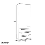 Wardrobe 50 in long V2 vector