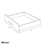 کشو زیر تخت یک نفره 120*200 یلدا - Image 4
