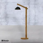 Standing wooden lampshade