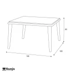 میز ناهارخوری 4 نفره اریکا - Image 3