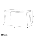 میز ناهار خوری 6 نفره اریکا - Image 3