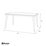 میز ناهار خوری 8 نفره اریکا - Image 3