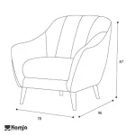مبل یک نفره اریکا - Image 3