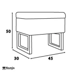 Renier dressing chair vector