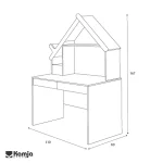 میز تحریر با کتابخانه کومه - Image 3