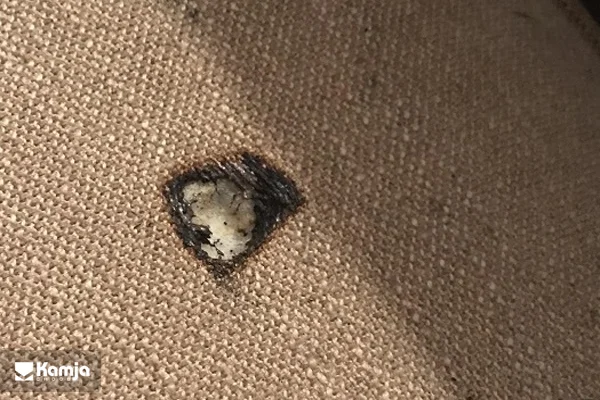 Repairing a burnt part of the sofa album 1