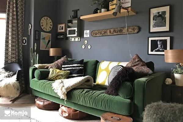 Types of Green Sofas album 18