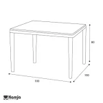 میز ناهارخوری 4 نفره آدورا - Image 3