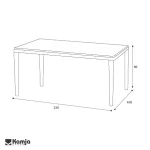 میز ناهارخوری 8 نفره آدورا - Image 3