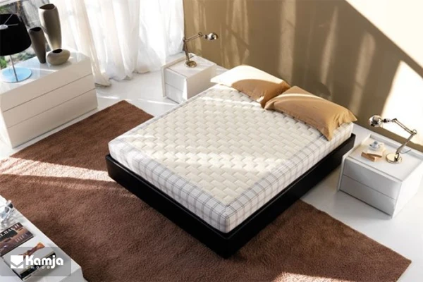 bed with mattress