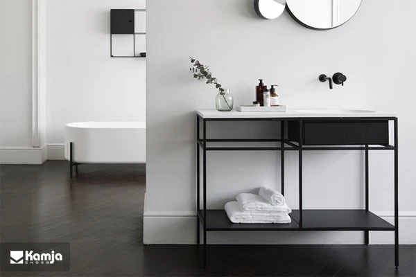 minimal black console