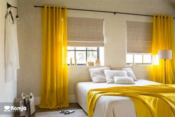 yellow bed