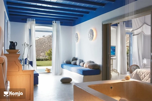 blue decoration