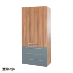 کمد لباس دو درب ۹۵ درب بلند V2 - Image 2