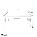 میز جلومبلی کاترینا 110 - Image 3