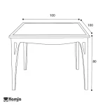 میز ناهارخوری کاترینا - Image 4
