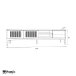 میز تلویزیون چوبی نوا - Image 4