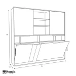 تخت یک نفره تاشو افقی رابین - Image 5