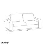 مبل دو نفره تخت خواب شو سیدا - Image 4