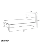 تخت یک نفره دیاموند - Image 5