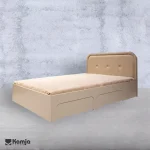 تخت یک نفره وارش (دو کشو)