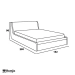 تخت یک نفره ورونیکا - Image 3