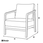 Lana one-seater sofa vector